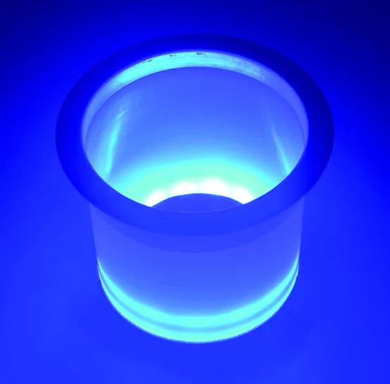 LED-LCH-BU-DP – T-H MARINE Boat Deck Light, Mounts To Boat Cup Holder 12 Volt Blue 15-LED Bulb Round With Stainless S...